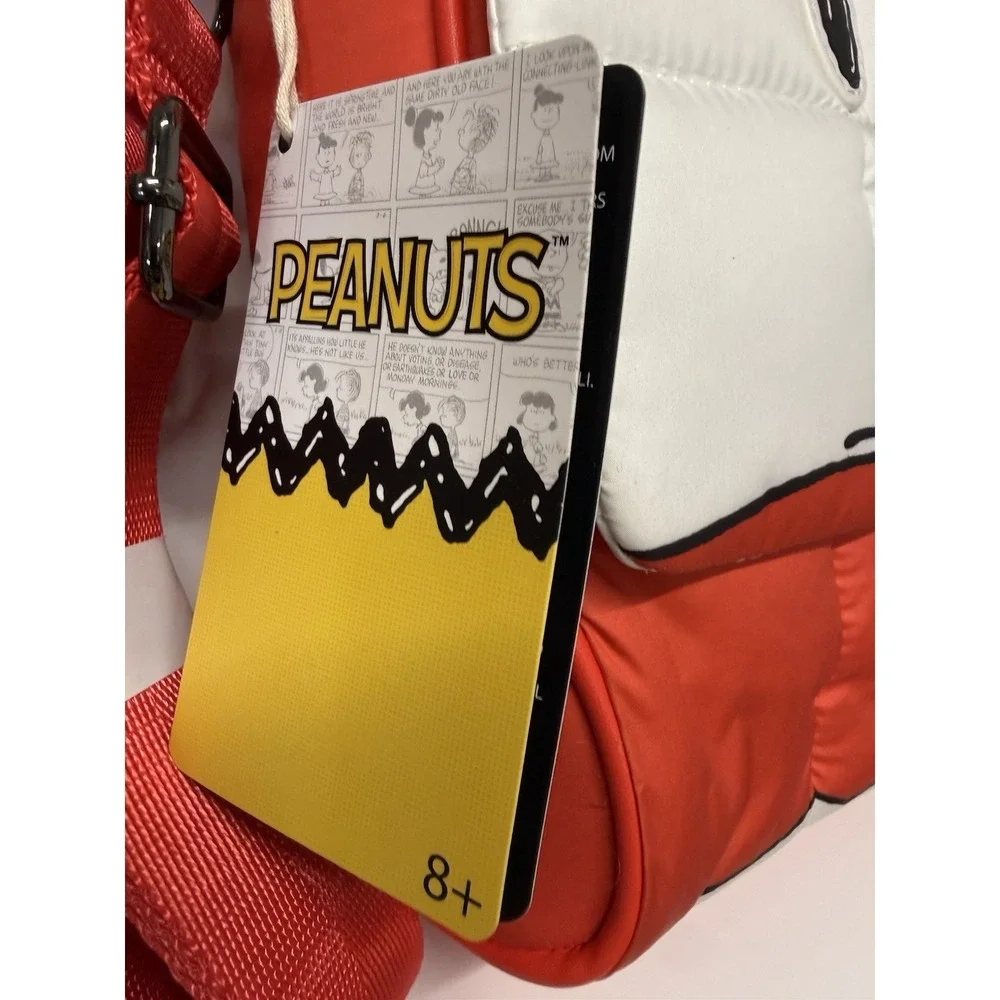 Peanuts Snoopy & Woodstock Snow Day Doghouse Crossbody Bag NWT